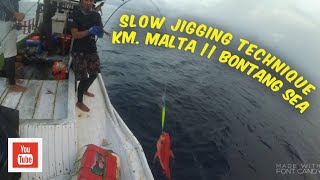 Trailer fishing trip Bontang sea || full slow jigging technique || parade strike Ruby‼️ #Part1