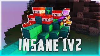 Insane 1v2 Clutch Against Stacked Players | Hypixel Bedwars