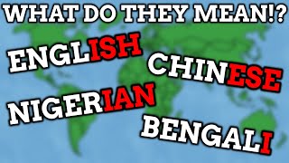 What Do Demonym Suffixes Mean?