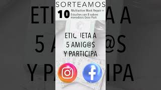 Sorteamos 10 lotes de 1 Mascarilla Multiactiva Reparadora + 1 Estuche 8 sobres monodosis Dose Pack