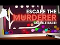 Escape from the Murderer - Survival Algodoo Marble Race