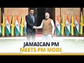 PM Andrew Holness of Jamaica meets PM Modi