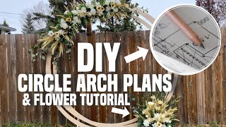 How To Build A Circle Wedding Arch - Bonus Diy Tutorial Using Dollar Store Flowers