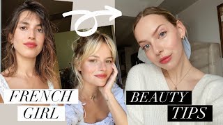 french girl beauty tips | makeup, skincare and hair