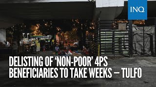 Delisting of ‘nonpoor’ 4Ps beneficiaries might take weeks — Tulfo