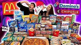 Who Can Gain the Most Weight in 10 MINUTES CHALLENGE!! (100,000 CALORIES)