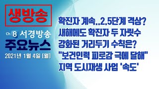 [생방송] 21년 1월 4일(월) 서경방송 뉴스인타임