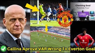 🚨BREAKING!✅COLLINA DISAGREED WITH VAR ON EVERTON GOAL❌!  VS MAN UTD😱🔥..#manutdlatestnews