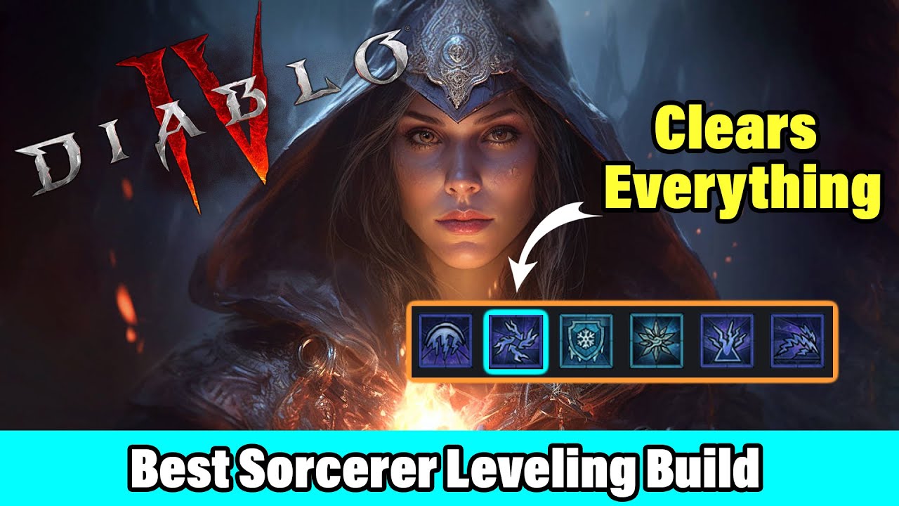 Best Sorcerer Leveling Build In Diablo 4 - Chain Lightning GOD - Easy ...