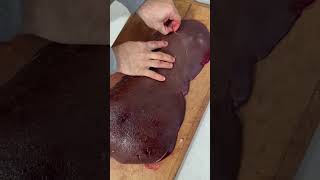 How to cut beef liver