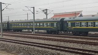 【铁路随拍(China Railway)】全列YZ25B带餐车！ 南局临客车底0K4723(厦门北～华蓥)漳州站正线待避