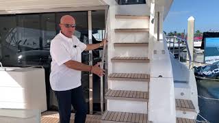 Schaefer Yachts 660 Fly Walkthrough Tour @ FLIBS 2021 with Captain Greg Marlo - YACHT Solutions Inc.