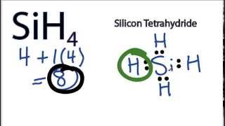SiH4 Lewis Structure - How to Draw the Lewis Structure for SiH4 (Silicon Tetrahydride)