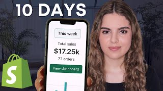I Tried Shopify Dropshipping With NO MONEY For 10 Days