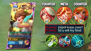 POPOL vs. FULL COUNTER \u0026 META HEROES IN SOLO RANKED GAME!! (challenging match🤔)