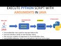 Execute a python script with few arguments in java | Pass Arguments to Python script using java