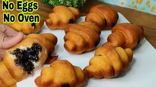 Without Egg \u0026 Oven Soft Fluffy Donut Croissant हाजिर है आपके लिये 😃| Donut | Croissant Recipe