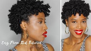 How To Perm Rod Set On Twa Natural Hair