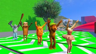 Long Slide Game With Italian Brainrot Tung Tung Sahur,Ballerina Cappuccina Funny 3d Animals