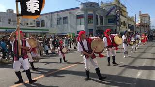 2024 1/28 名護さくら祭り エイサー道じゅねー