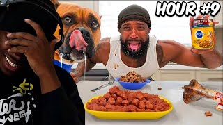 Tray And Raunchyy Reacts To Surviving Eating Dog Food Only For  24 Hours