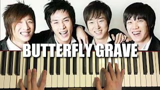 TAKE - Butterfly Grave (Piano Tutorial Lesson)