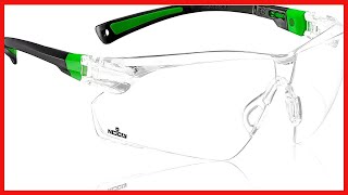 NoCry Safety Glasses with Clear Anti Fog Scratch Resistant Wrap-Around Lenses and No-Slip Grips, UV