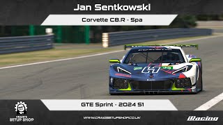 iRacing - 24S1 - Corvette C8.R - GTE Sprint - Spa - Jan