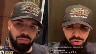 Drake is Drunk on Live (Full IG Live)