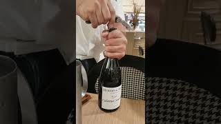 How to open a wine bottle in a French bar #shorts #wine