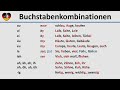 german letter combinations german lesson 3 complete a1 b1 course buchstabenkombinationen