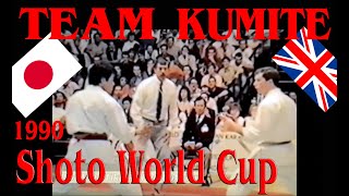 1990 JKA World Shoto Cup Team Kumite Final - Japan vs Great Britain