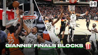 Which Giannis Antetokounmpo Finals Block vs. Suns Was Better?