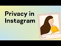 How to configure privacy in Instagram