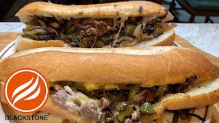 The EASIEST Philly Cheesesteak Recipe made on the BLACKSTONE GRIDDLE - MY WAY!!! | JKMCraveTV