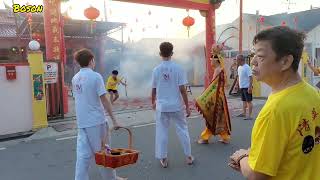 马六甲清华宫2025年正月十三日巡境游行路经柔佛路哪吒宫 Malacca Kandang Chinese Temple Festival 2025 Jalan Johor