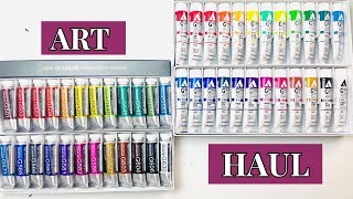 Art Haul - Holbein Gouache \u0026 Acryla Gouache Painting