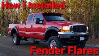 How I installed Fender Flares on my 1999 Ford F350