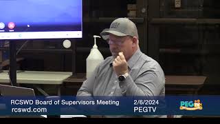 RCSWD Board of Supervisors Meeting - March 6, 2024