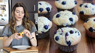 Yaban Mersinli Muffin (Blueberry Muffin) Nasıl Yapılır? Yaban Mersinli Muffin Tarifi | Canan Kurban