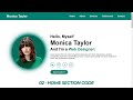 Fully Responsive Personal Portfolio Website using HTML CSS and JavaScript | Home Section
