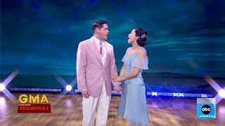 Jeremy Jordan, Eva Noblezada, and the cast of The Great Gatsby on Good Morning A