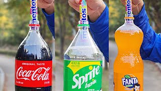 콜라, 사이다, 환타에 통째로 멘토스를 넣는다면..?? [Coke , Sprite, Fanta + Mentos]