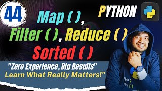 Python map(), filter(), reduce(), sorted() & lambda Function | Coders India | By Rohit Tyagi