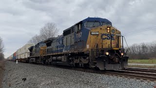 CSXT 7767 (C40-8W) Leads CSX I162-14 Near Jordan, NY! (11/15/22) [4K60]