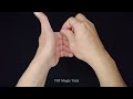 best rubber band magic. tutorial cutting fingers trick that everyone can do it. school trick.