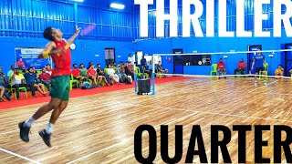 AADITHYAN SD Vs MIKHAEL S V : MENS SINGLES :QUARTER: TRIVANDRUM DISTRICT BADMINTON CHAMPIONSHIP 2023