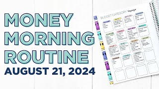 Money Morning Routine | Budget Categories