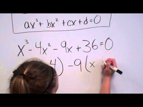 Solving Cubic Equations (factoring) Solving Cubic Equations (factoring)