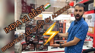 BRIGHTEST LED LIGHTS BY AOZOOM❤️| AOZOOM 180w POWERFUL LED LIGHTS⚡️| BEST LED LIGHTS FOR ALL CARS🚗